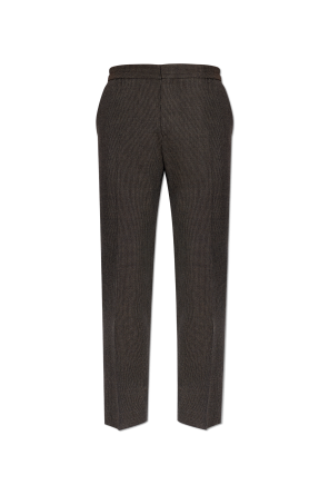 Spodnie ze wzorem w kratę