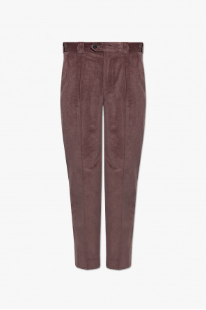Corduroy pleat-front trousers od Paul Smith