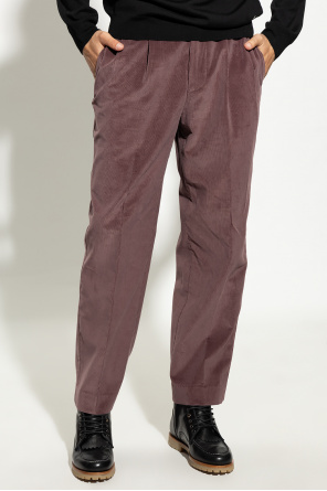 Paul Smith Corduroy pleat-front Nude trousers