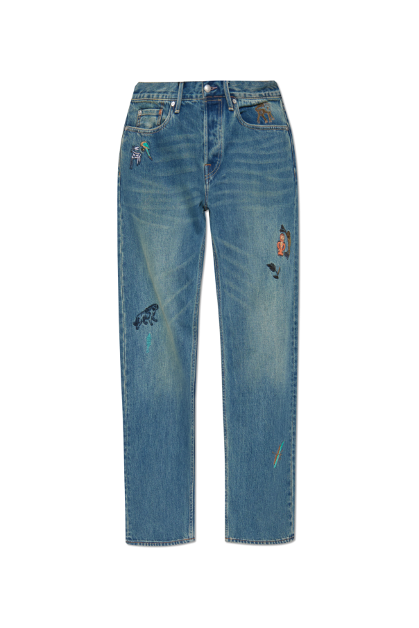 Straight-leg jeans with patches od Paul Smith