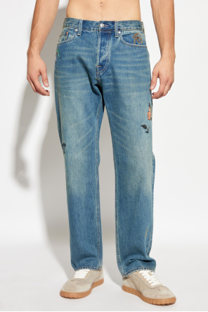 Paul Smith Jeansy o prostym kroju z naszywkami