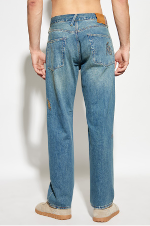 Paul Smith Jeansy o prostym kroju z naszywkami