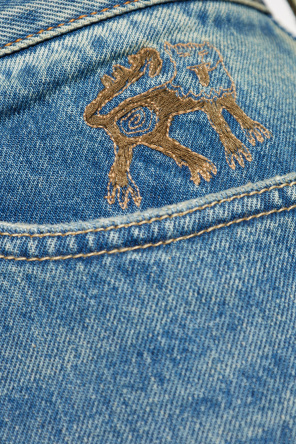 Paul Smith Jeansy o prostym kroju z naszywkami