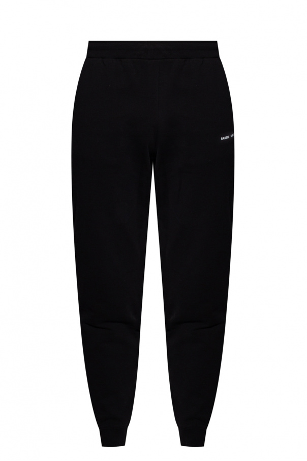 Samsøe Samsøe textured-rib long track-pants Braun