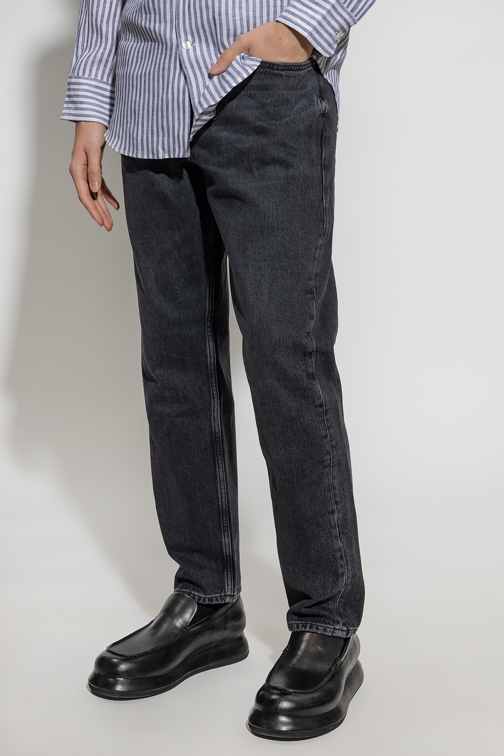 Black 'Cosmo' tapered jeans Samsøe Samsøe - CamaragrancanariaShops  Switzerland - Pepe Jeans Zaelia Платье с длинным рукавом