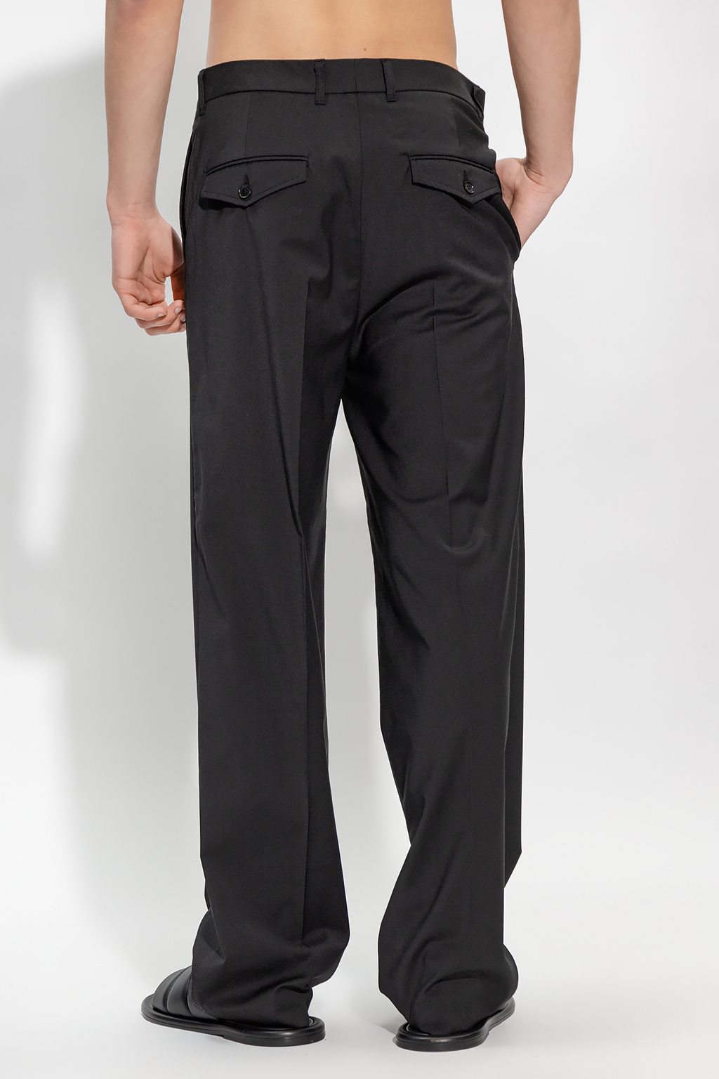 Samsøe Samsøe ‘Christoph’ pleat-front evisu trousers