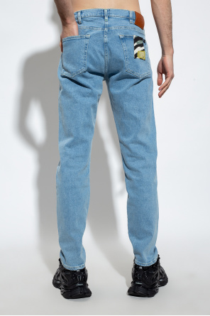 Calça Jeans Replay Masculina Anbass Azul Escuro Tapered jeans