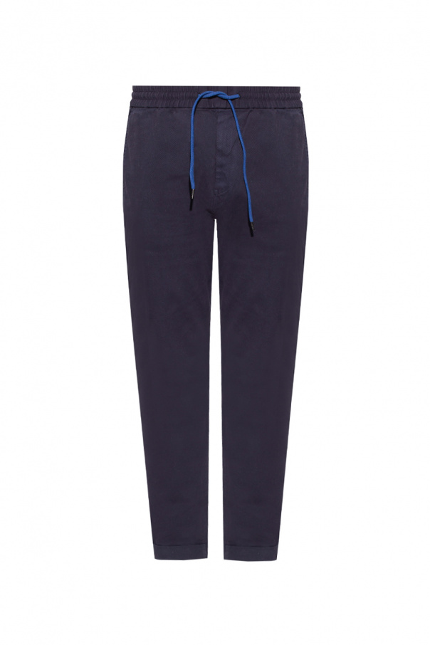 zipped track pants Trousers with logo