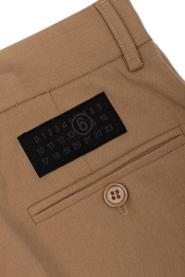 MM6 Maison Margiela Kids Pantalones de raya marcada