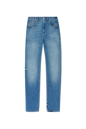 Jeans with tapered legs