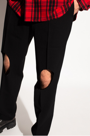 VETEMENTS Trousers with cut-outs