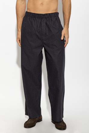 CDLP Pantaloni de pijama cu croială lejeră și model în carouri