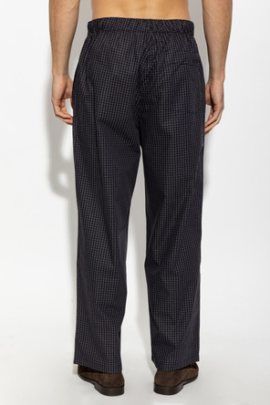 CDLP Pantaloni de pijama cu croială lejeră și model în carouri