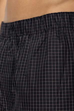 CDLP Pantaloni de pijama cu croială lejeră și model în carouri