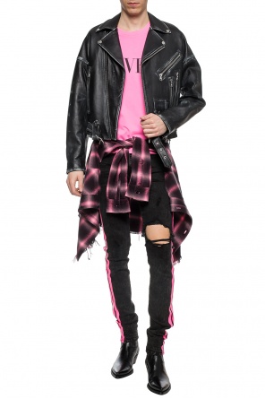 Jeansy z lampasami od Amiri