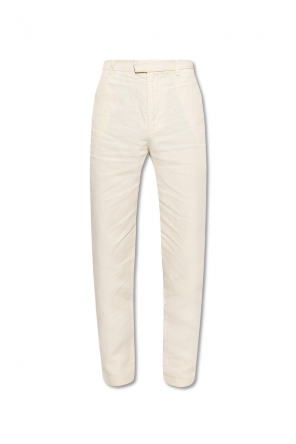 River Island Combinaison utilitaire en jean Bleu  ‘Bedford’ linen trousers