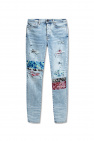 Free People Sabrina super skinny button front jeans in blue