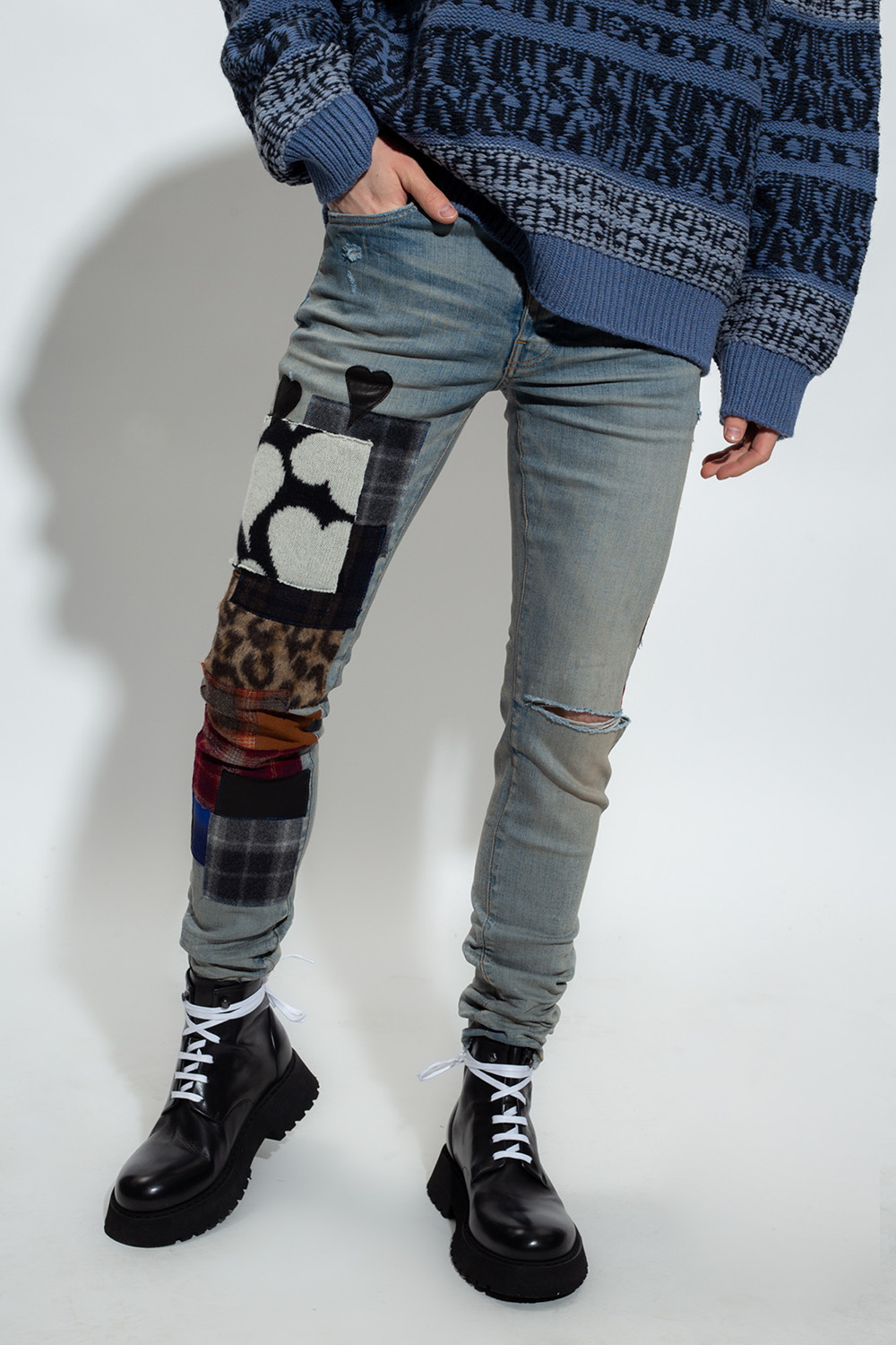 Amiri Jeans with patches