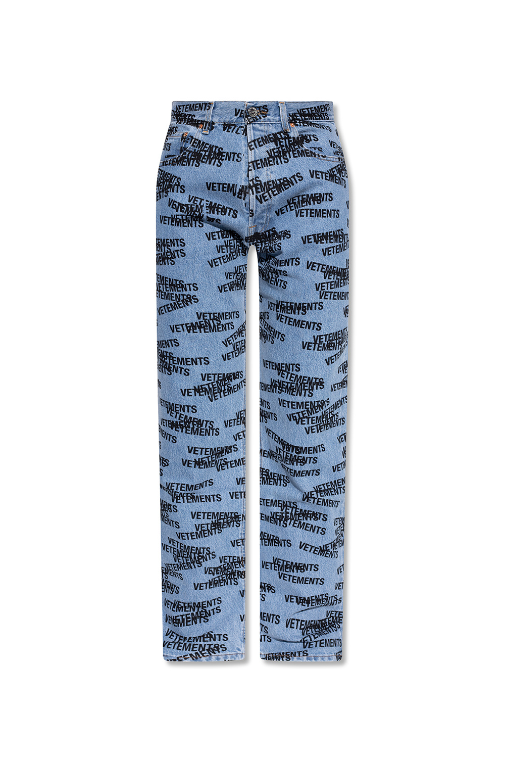 Threadbare logo pajama flared pants in blue and white striped
