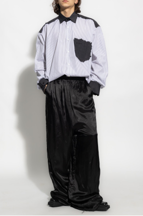 Satin trousers with logo od VETEMENTS