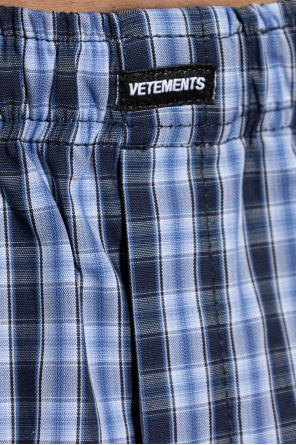 VETEMENTS Plaid trousers