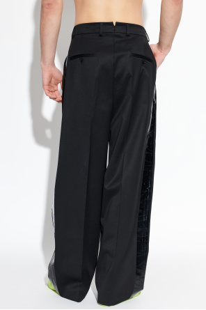 VETEMENTS Pantalones de raya con bandas decorativas