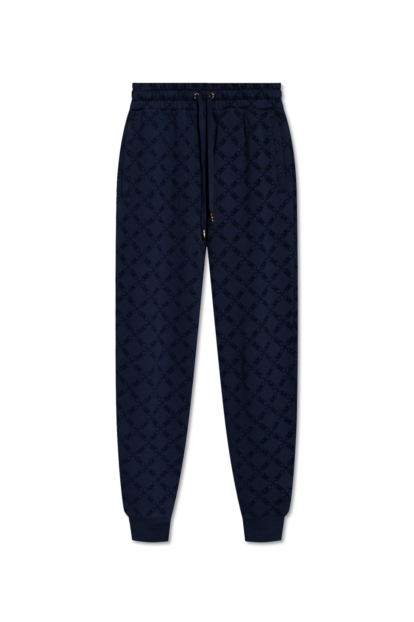 Louis Vuitton Flocked Monogram Denim Mini Shorts, Navy, 34
