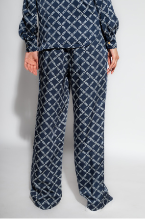 ONLY Jeans PAOLA blu scuro Monogrammed trousers