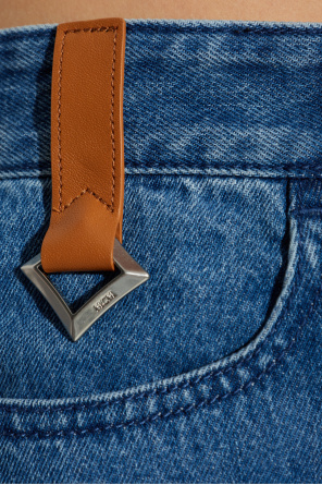MCM Jeansy z monogramem