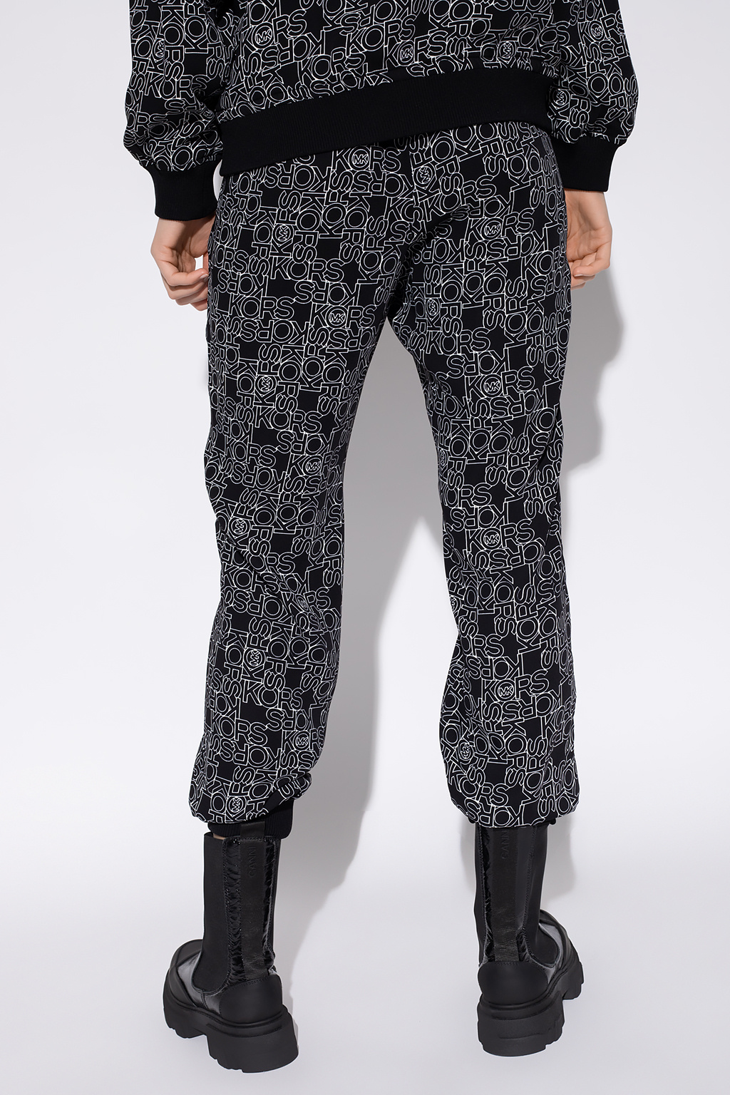IetpShops, Michael Michael Kors Printed floral trousers, ANNEKE DRAW  WAIST PANTS