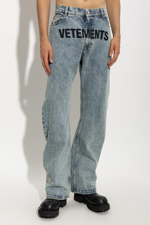 VETEMENTS Džínsy s vyšitým logom