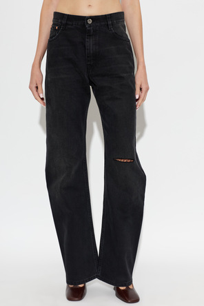 VETEMENTS Jeans de corte ligeiramente curvado