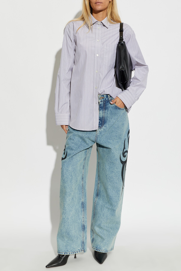 VETEMENTS Jeans com estampado