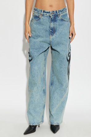 VETEMENTS Jeans com estampado