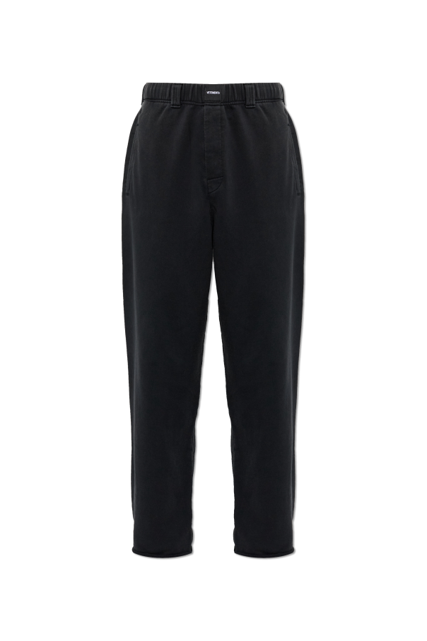 Sweatpants with raw-hem legs od VETEMENTS