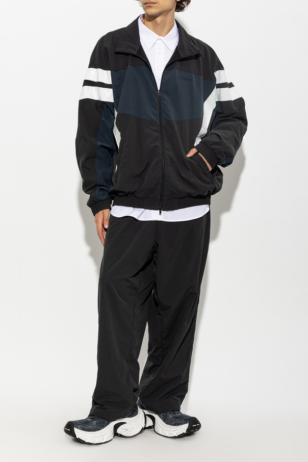 VETEMENTS Nylon track pants with side stripes