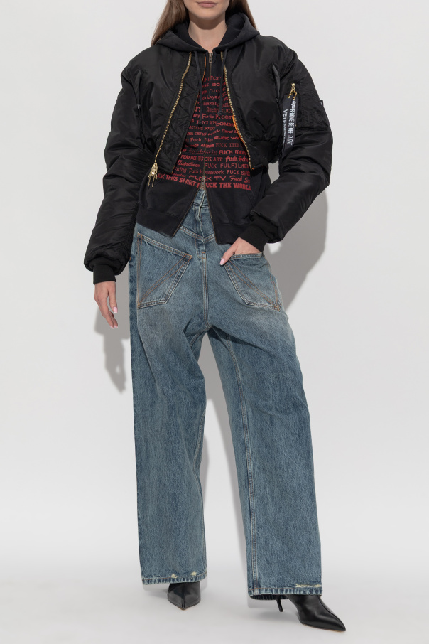 VETEMENTS Jeans mit "vintage"-Effekt