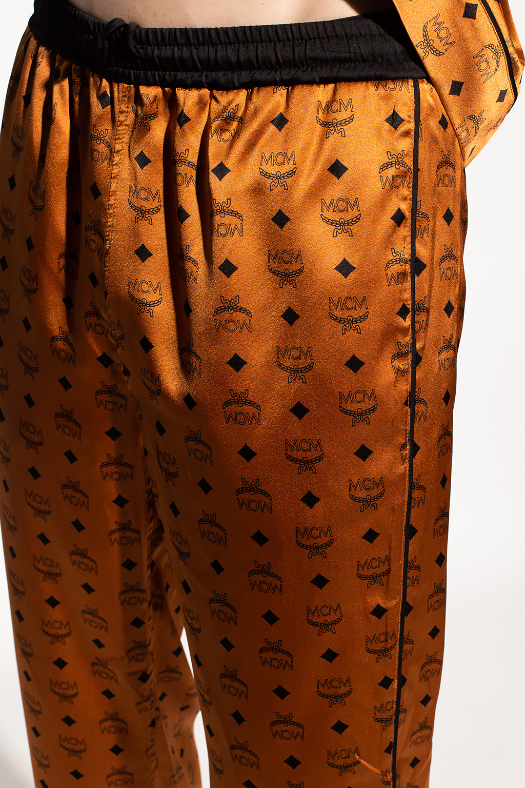 MCM logo-print Silk Pajama Trousers - Farfetch