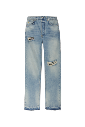 Vintage-effect jeans