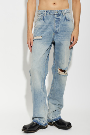 Represent Vintage-effect jeans