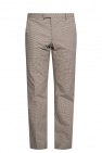 Iro Patterned pleat-front trousers