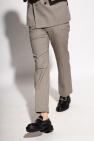 Iro Patterned pleat-front trousers