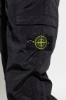 Stone Island velour flared track pants Grigio