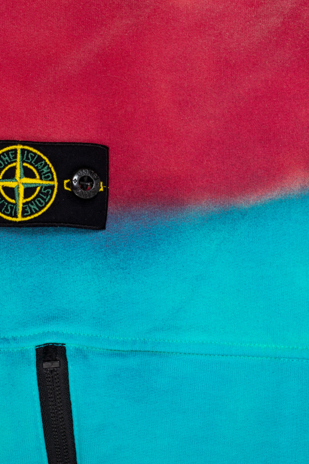Stone Island Kids Cotton Jeans With Side Logo Band
