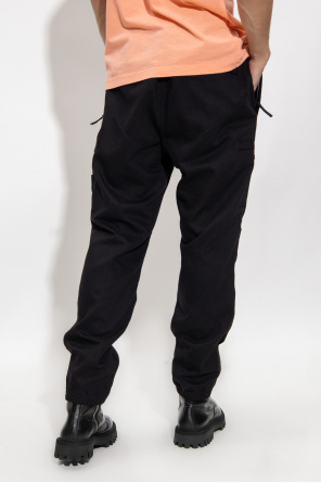 Stone Island Oxford Trousers with logo