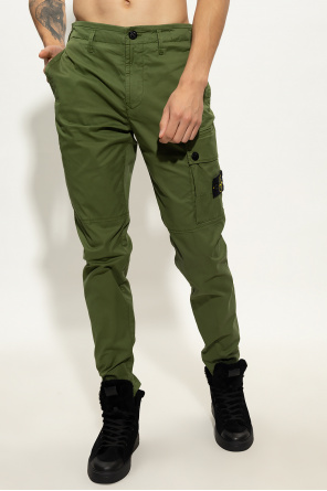 Stone Island trousers Belted with logo