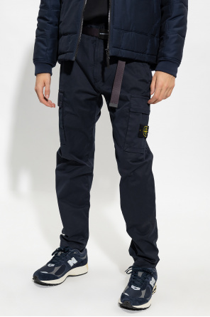 Stone Island pleats Trousers with logo