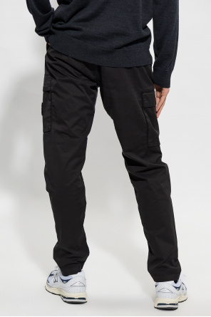 Stone Island style trousers with logo