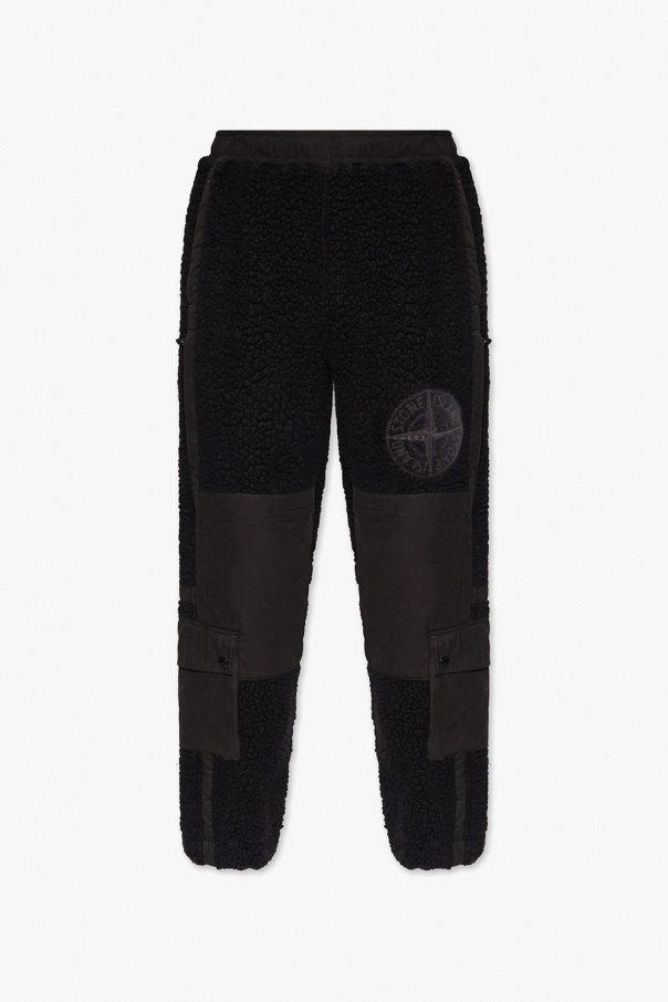 Stone Island Wool trousers with wide legs