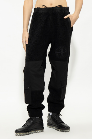 Stone Island Wool trousers with wide legs